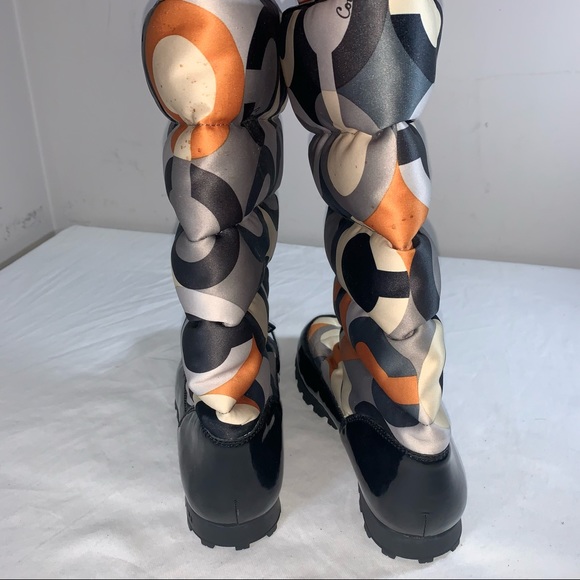 COACH OPTIC ART SIGNATURE LOGO JOLT Puffy BOOTS - Picture 7 of 12